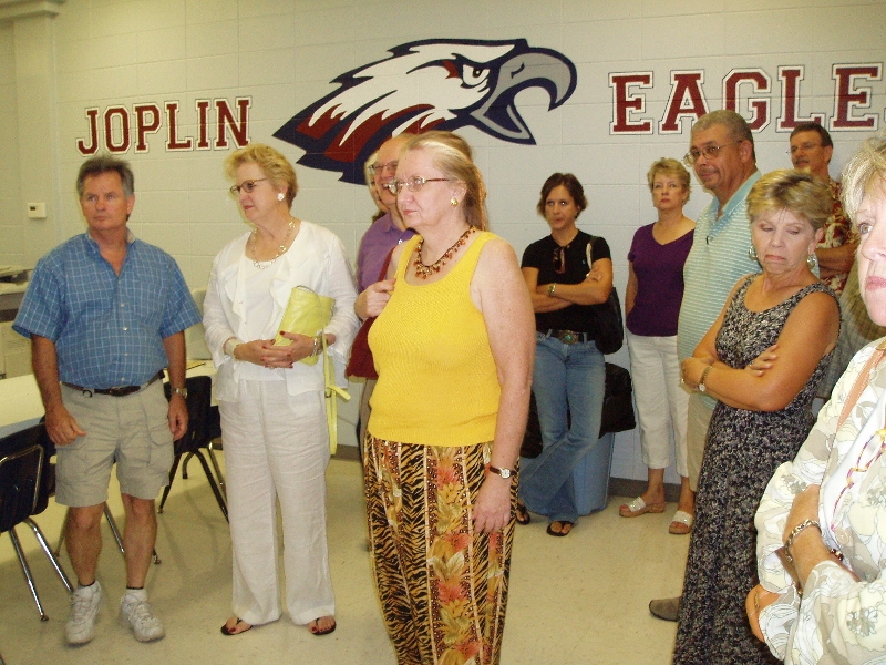  several of our class during the tour of the renovated Joplin High School